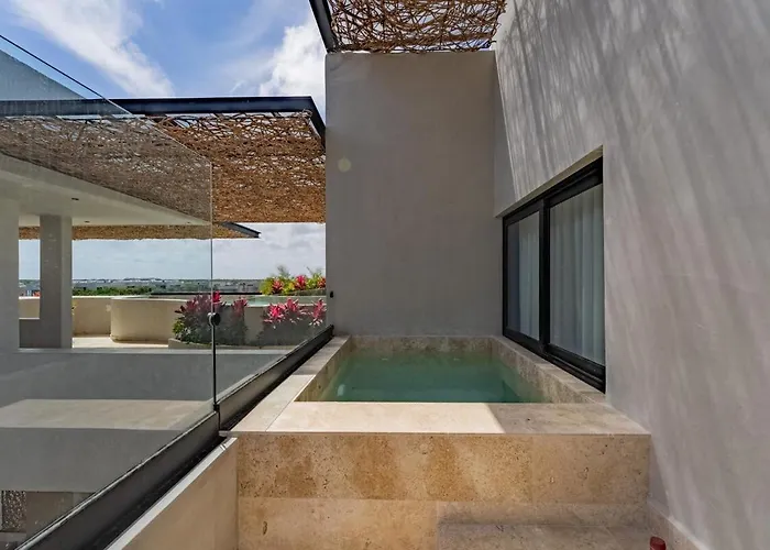 Tropical Penthouse 2br And Jacuzzi * Tulum
